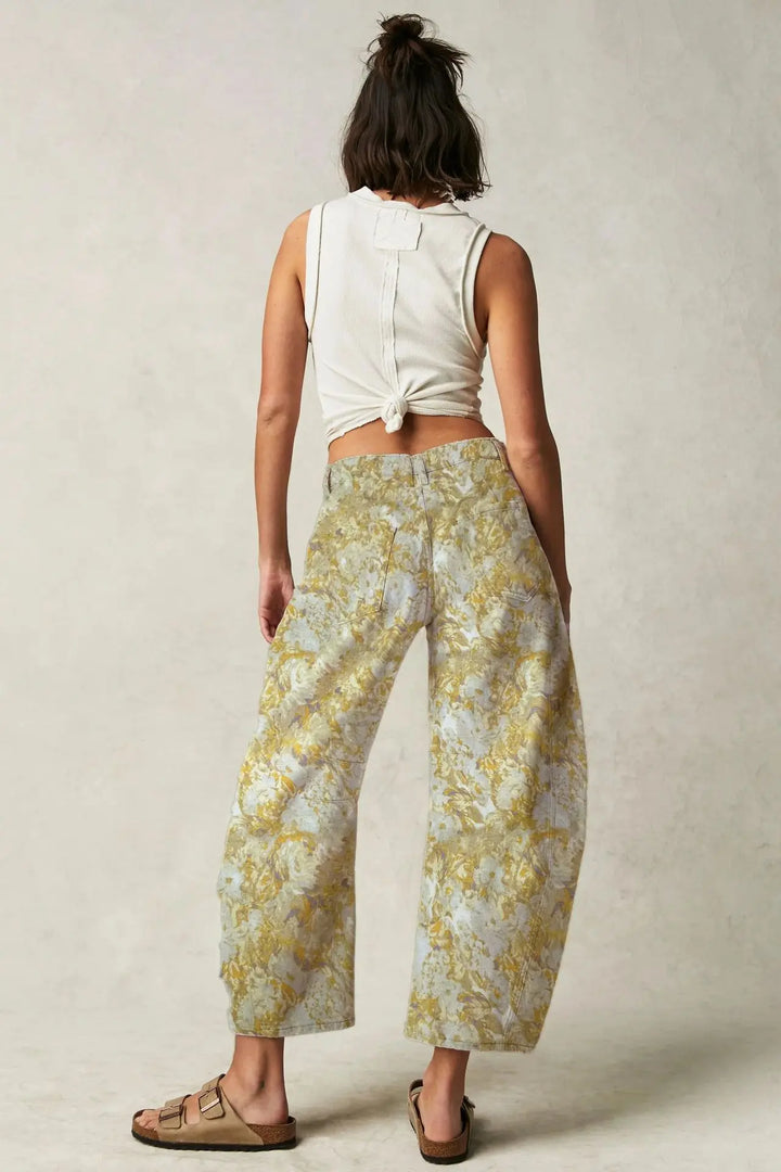 Duttini | Cotton Tapestry Jean for Women in Blue