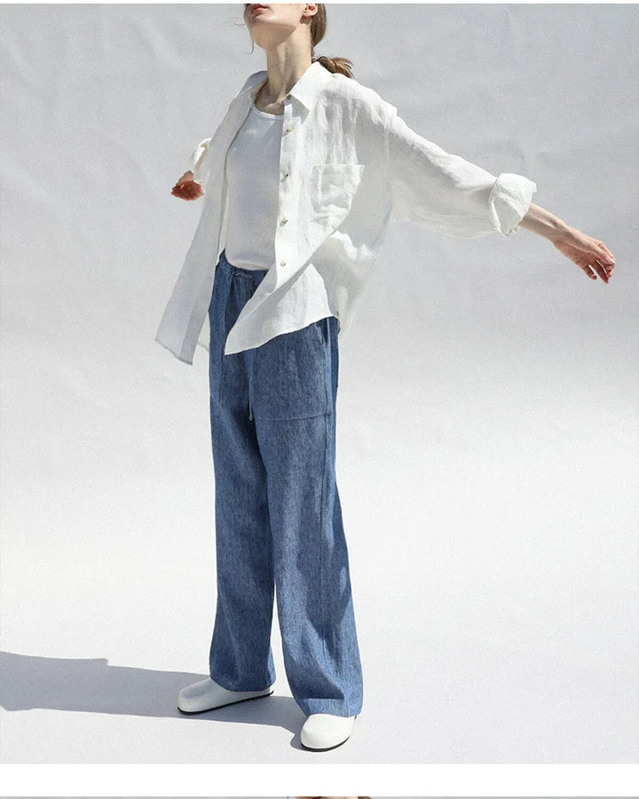 Duttini | Oversized Linen Blouse