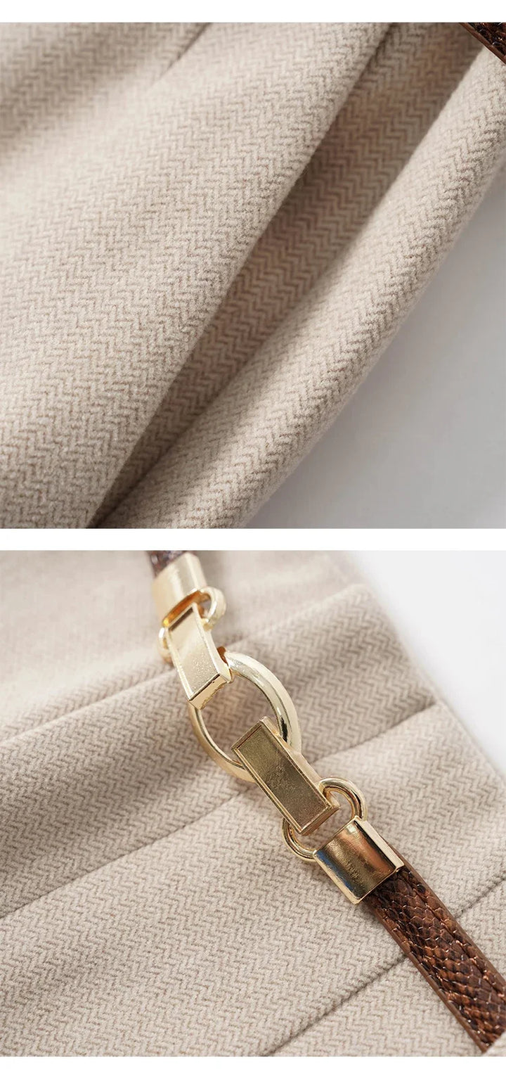 Duttini | Wide Leg Wool Trousers