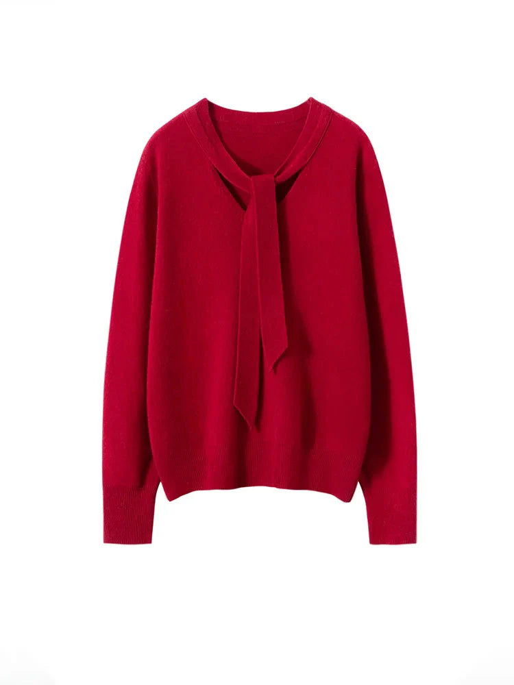 Duttini | Cashmere Pullover with Scarf Collar