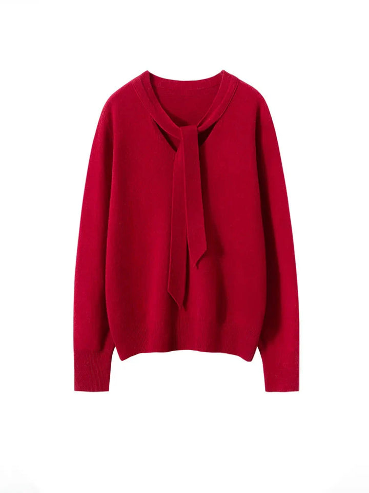 Duttini | Cashmere Pullover with Scarf Collar
