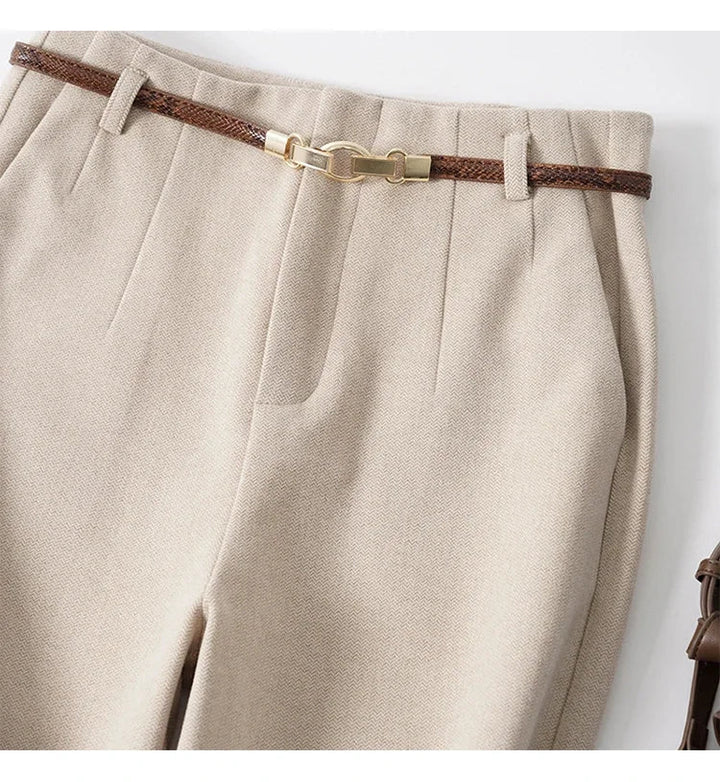 Duttini | Wide Leg Wool Trousers