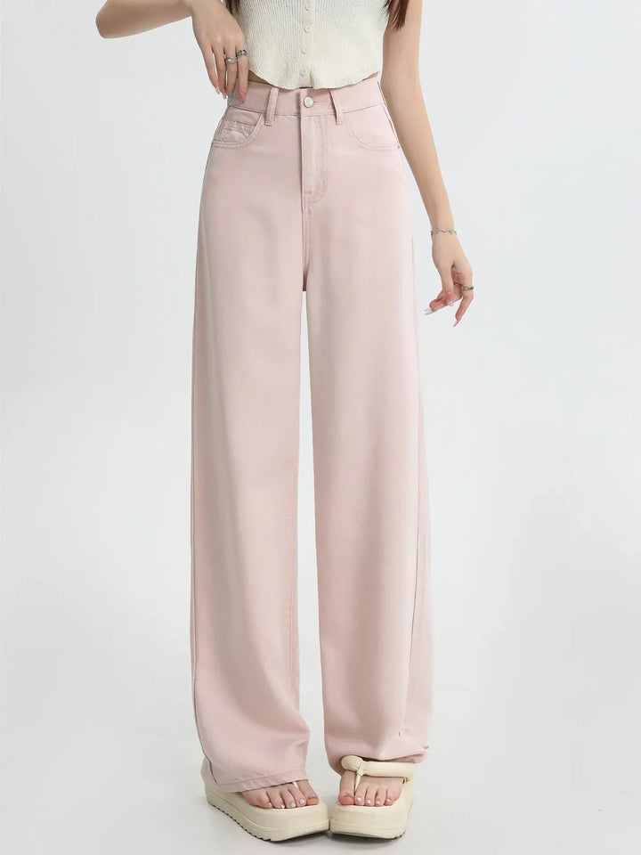 Duttini | Pink Denim Jeans for Women