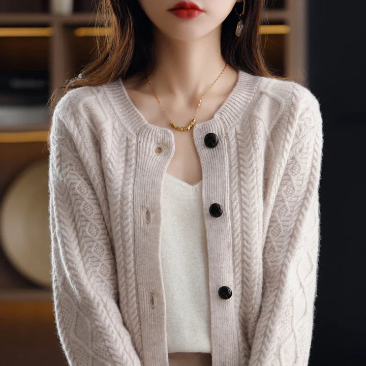Duttini | Cable Cashmere Cardigan