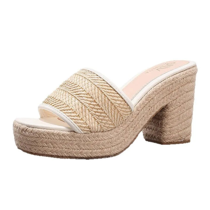 Duttini | Natural Woven Heels