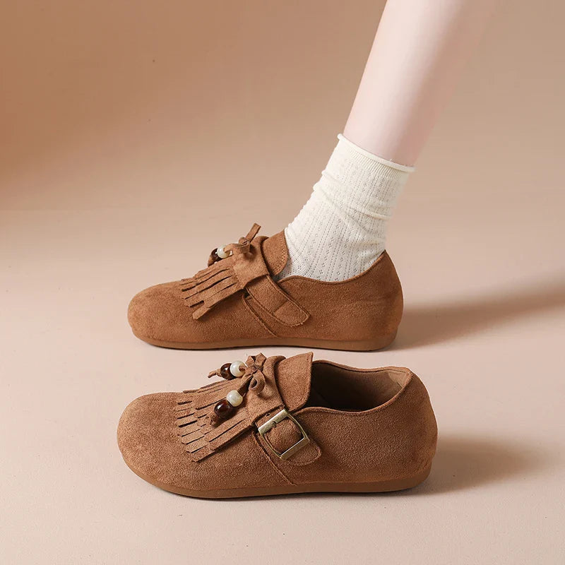Duttini | Fringe Bead Loafers