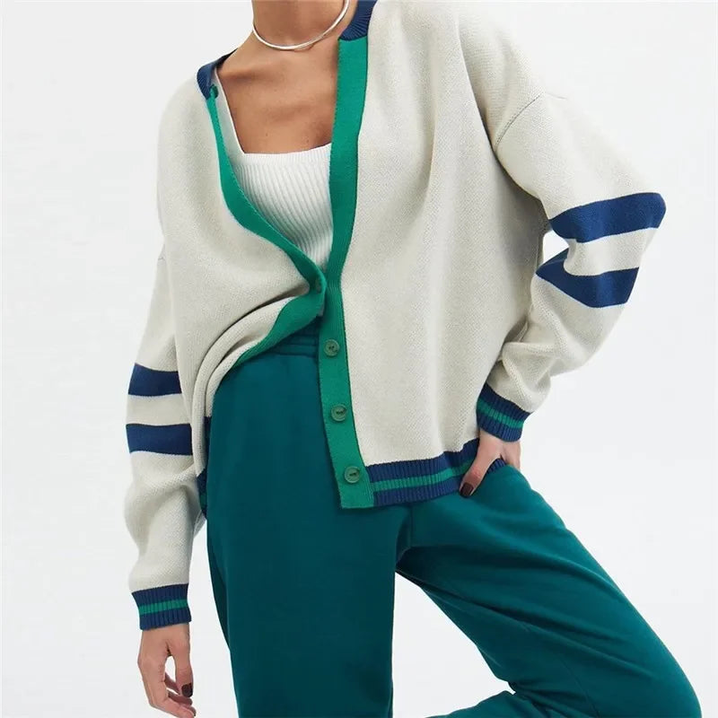 Duttini | Cotton Cardigan for Women in Classic Fit, Beige