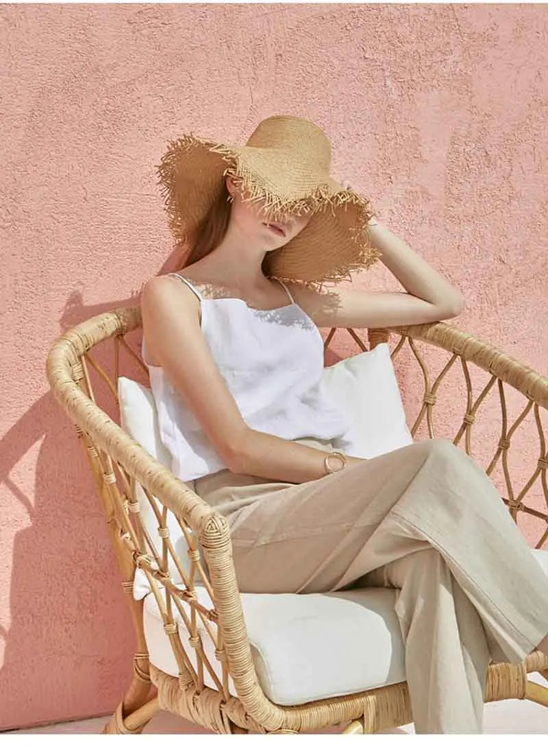 Duttini | Satin Strap Linen Cami