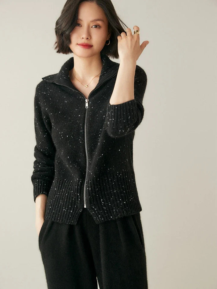 Duttini | Cashmere Zip Cardigan