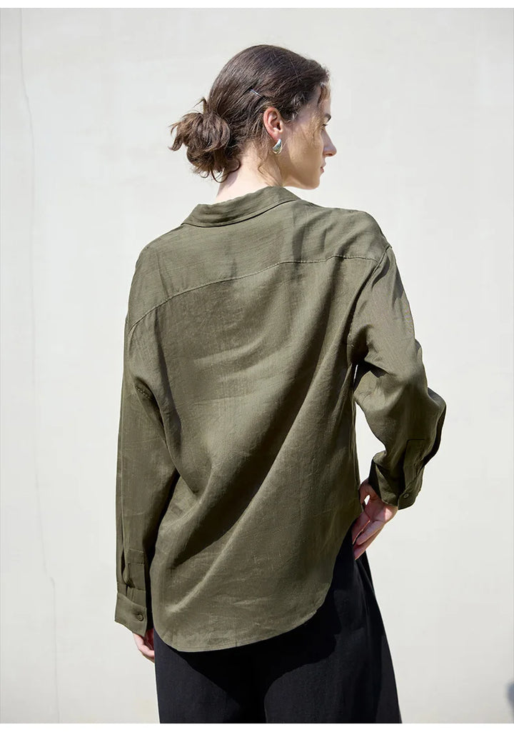 Duttini | Relaxed Ramie Button Down Shirt