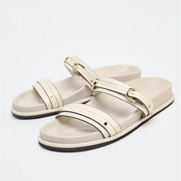 Duttini | Twin Strap Flats