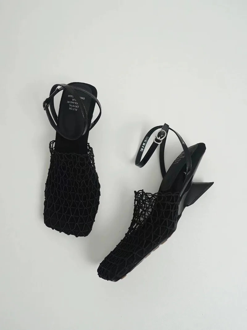 Duttini | Mesh Weave Heels