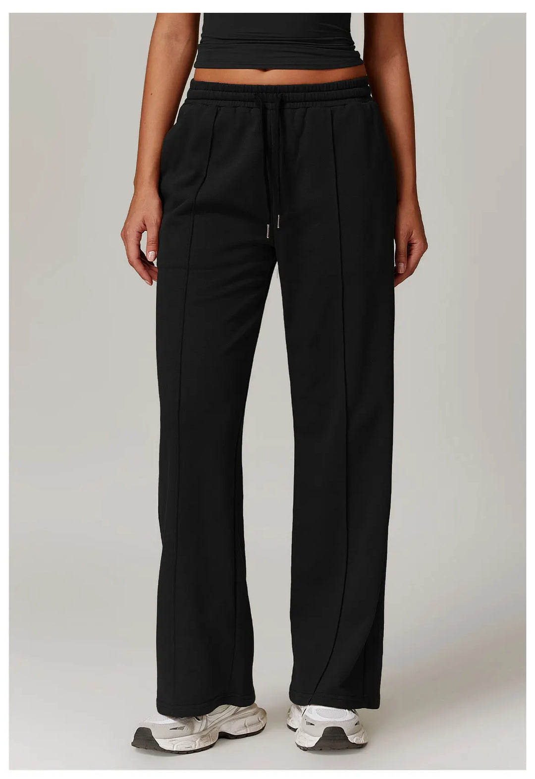 Duttini | High Rise Jogger for Women in Soft Fabric, Black