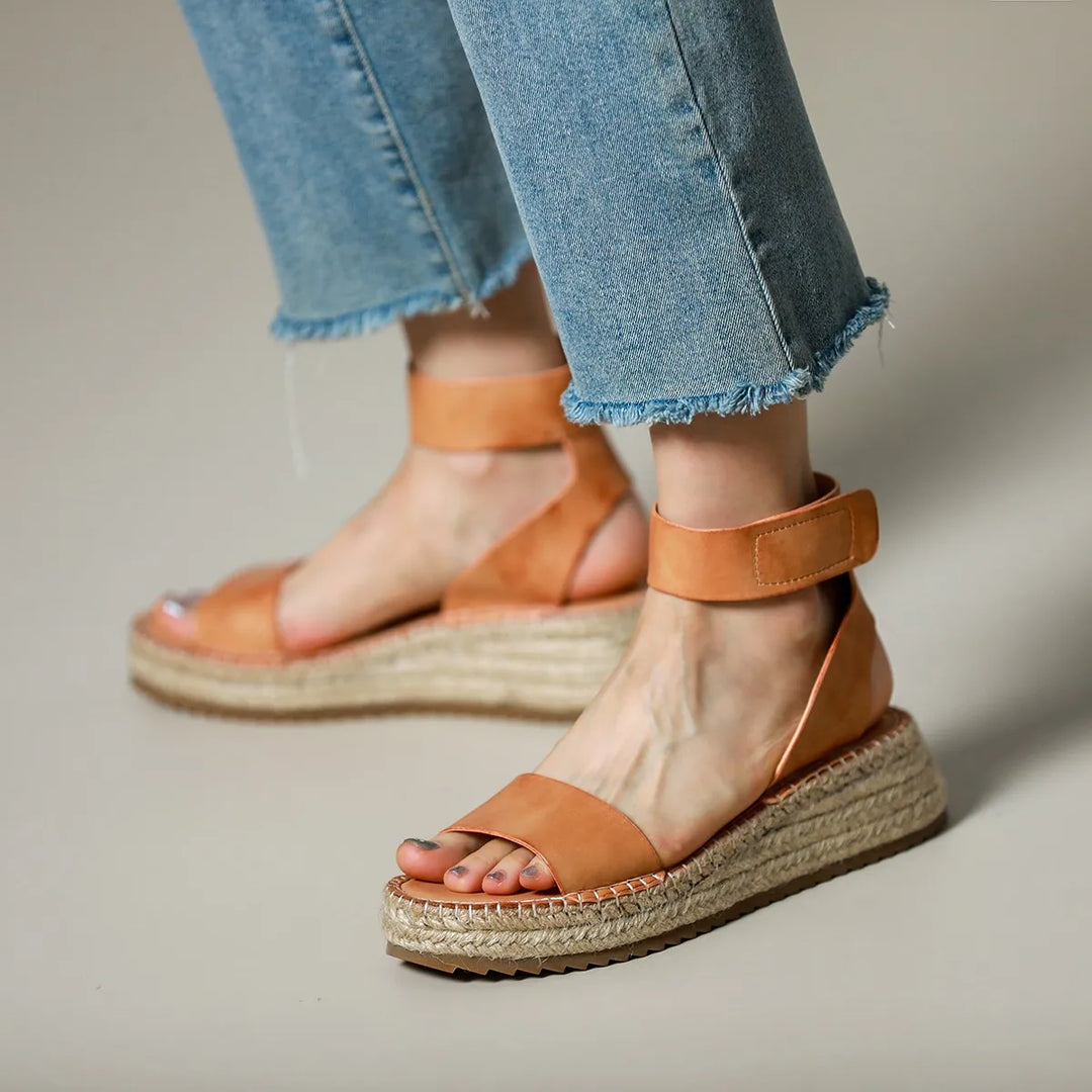 Duttini | Women's Leather Strap Sandals