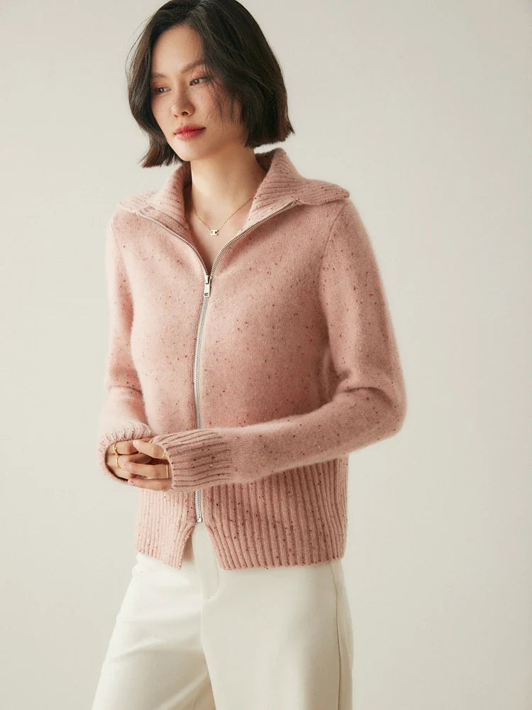 Duttini | Cashmere Zip Cardigan