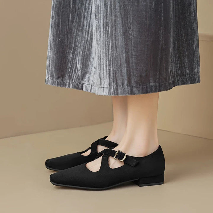 Duttini | Buckled Suede Mule