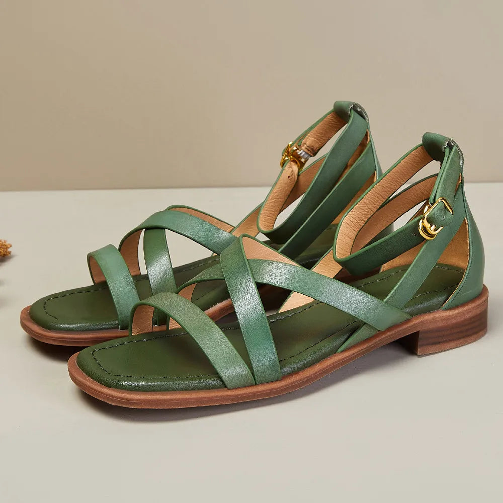 Duttini | Crosswalk Orthopedic Leather Sandals