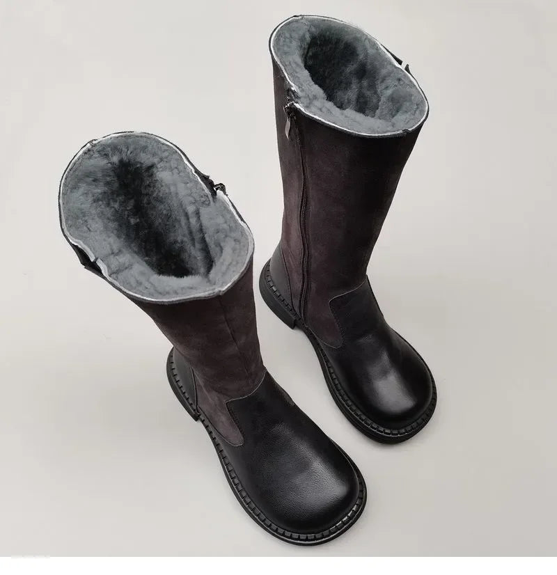 Duttini | Shearling Riding Boots
