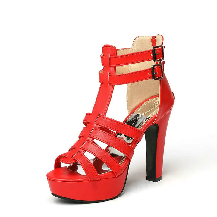 Duttini | Strapped Platform Heels