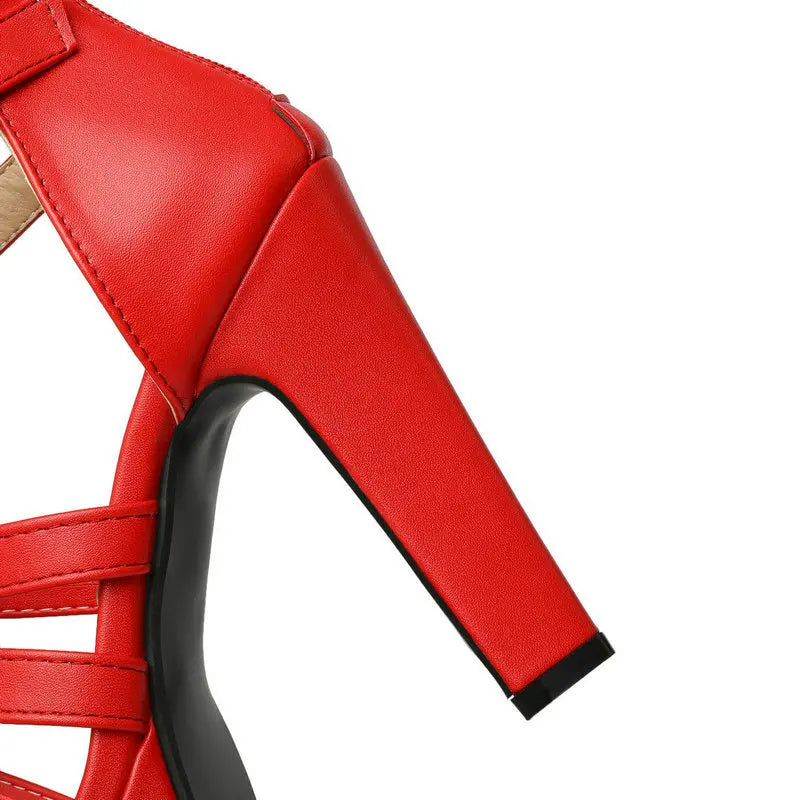 Duttini | Strapped Platform Heels