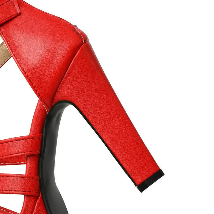 Duttini | Strapped Platform Heels