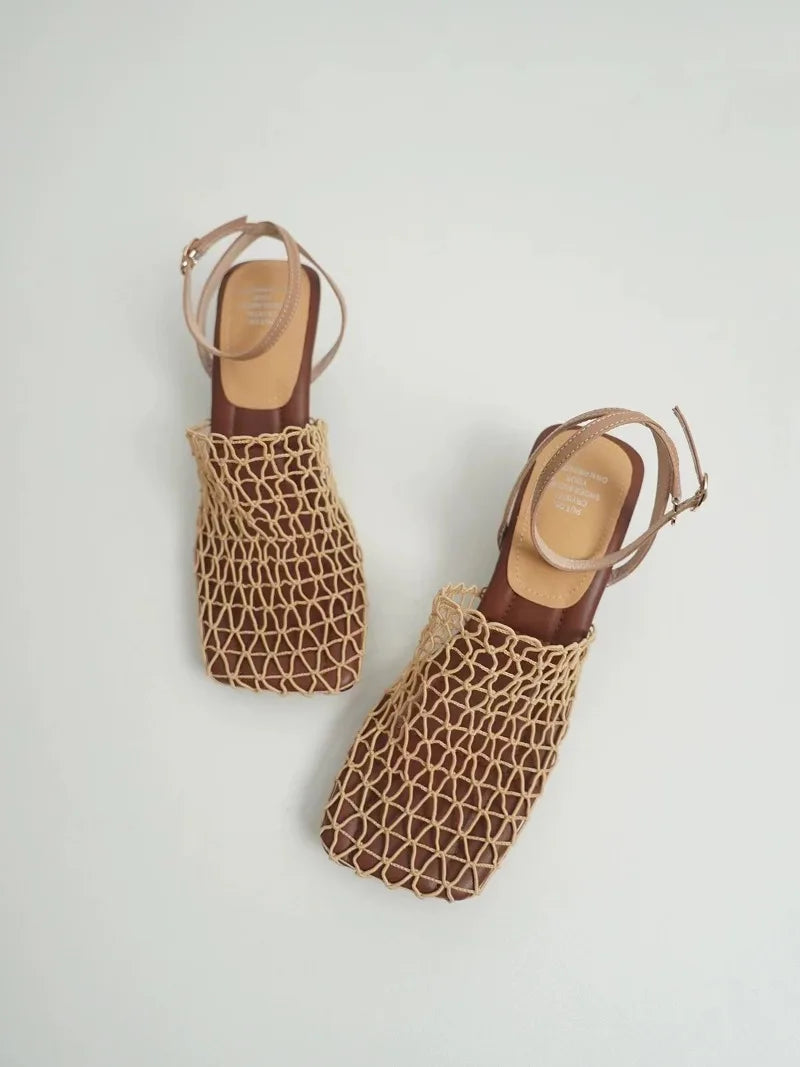 Duttini | Mesh Weave Heels