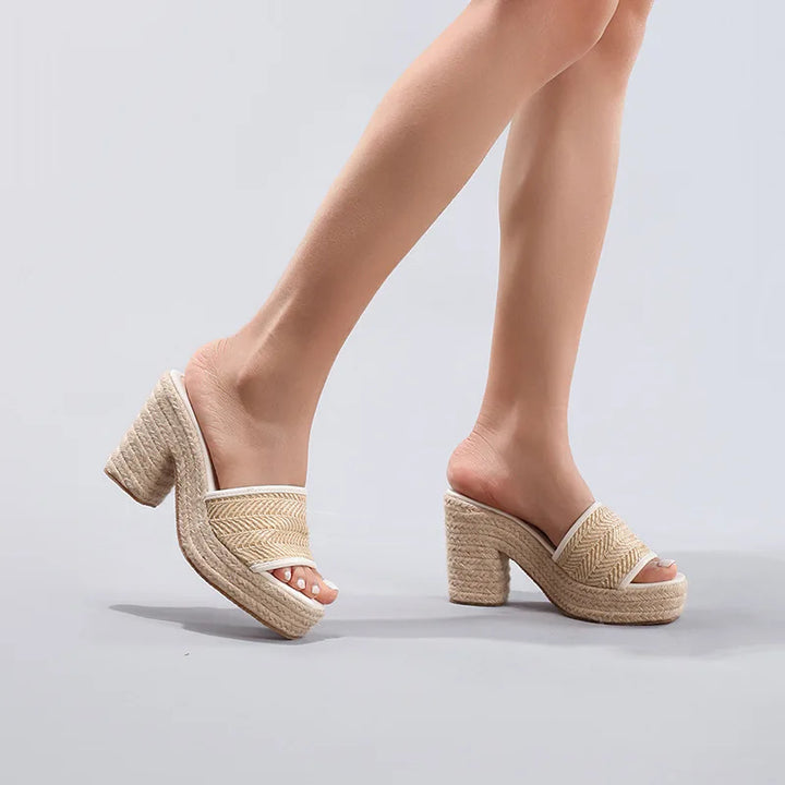 Duttini | Natural Woven Heels