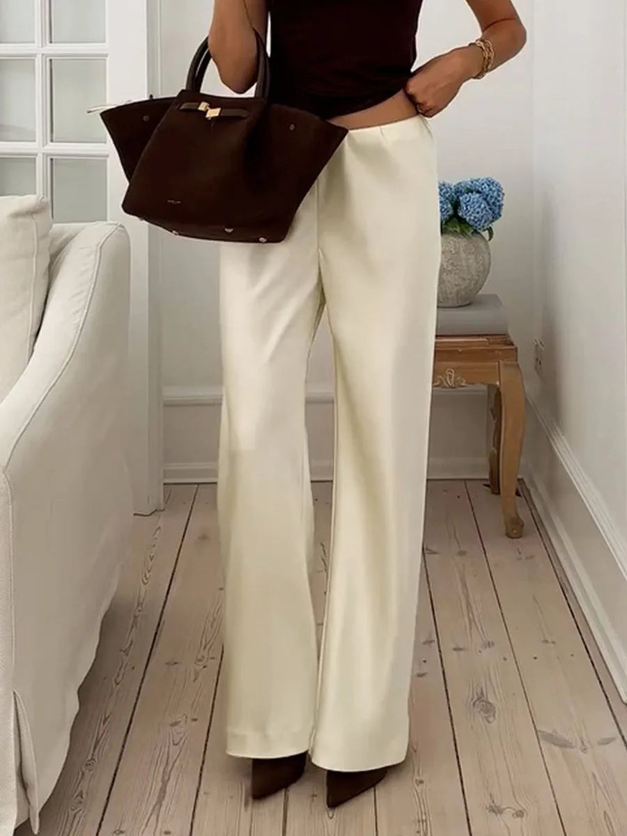Duttini | Silk-Feel Lounge Trousers for Women