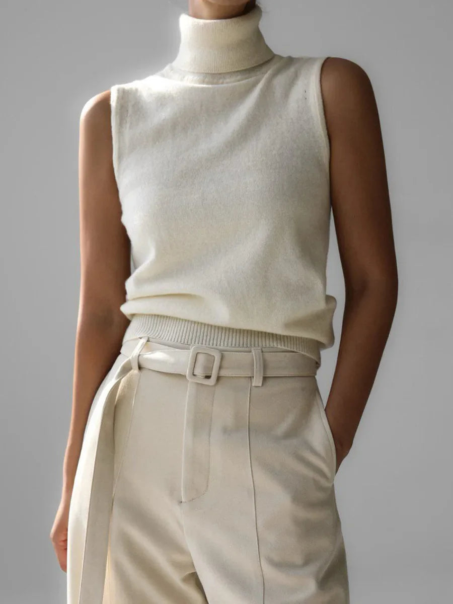 Duttini | High-Neck Vest for Women in Premium Fabric