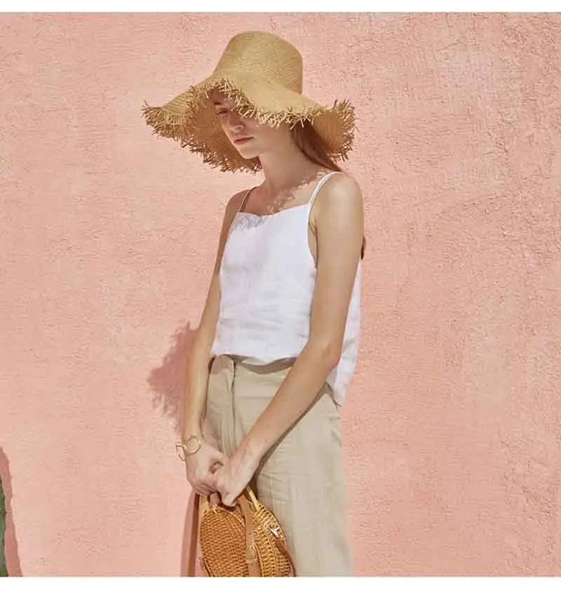 Duttini | Satin Strap Linen Cami
