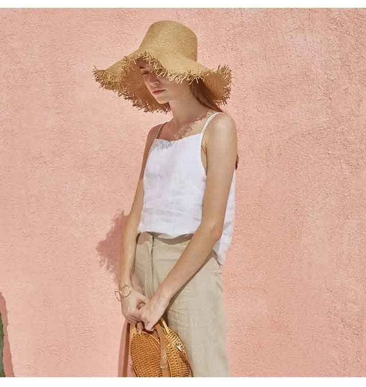 Duttini | Satin Strap Linen Cami