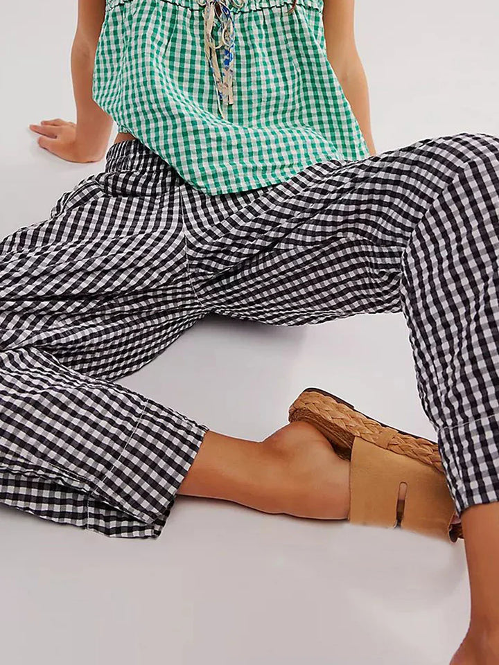 Duttini | Lounge Pants for Women in Soft Fabric, Relaxed Fit, Black