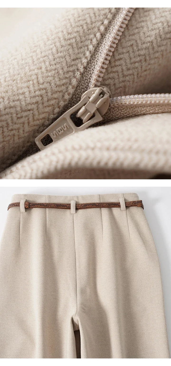 Duttini | Wide Leg Wool Trousers