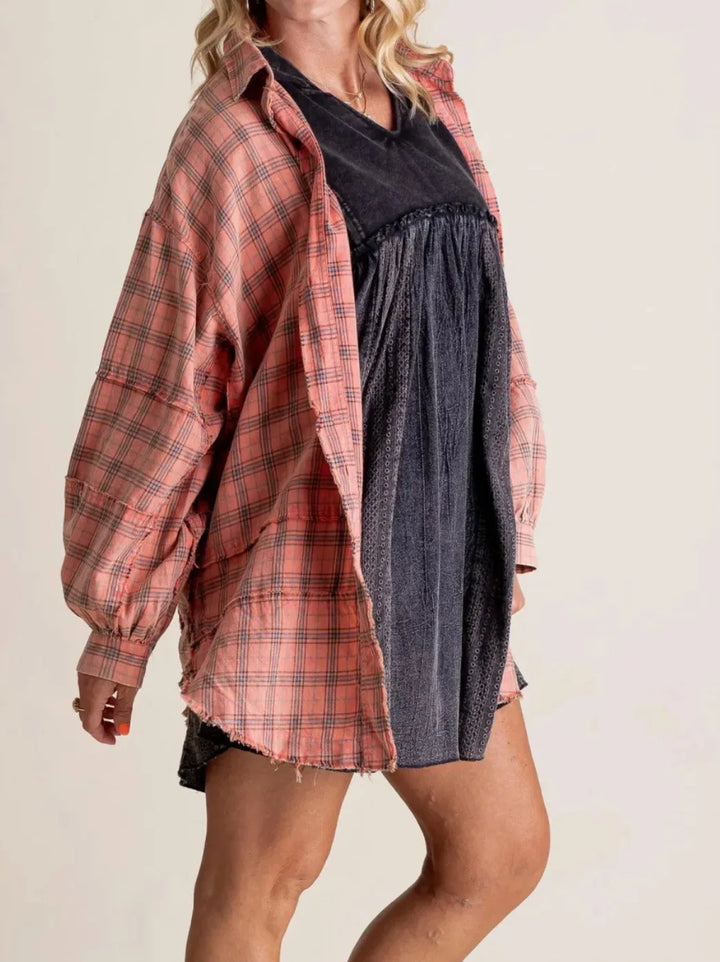 Duttini | Plaid Flannel Shirt for Men in Green