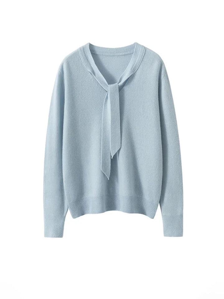 Duttini | Cashmere Pullover with Scarf Collar