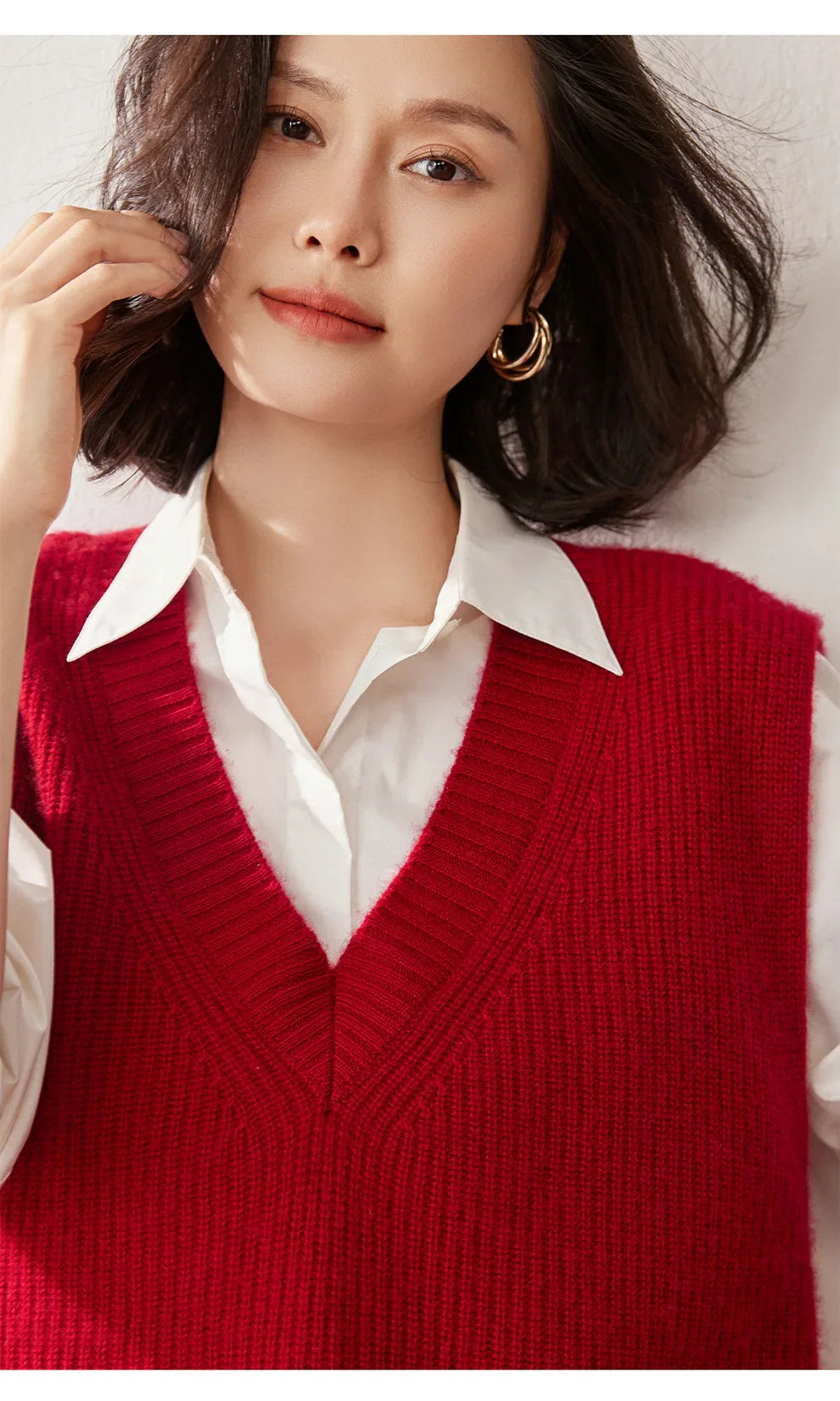 Duttini | Ribbed Cashmere Vest