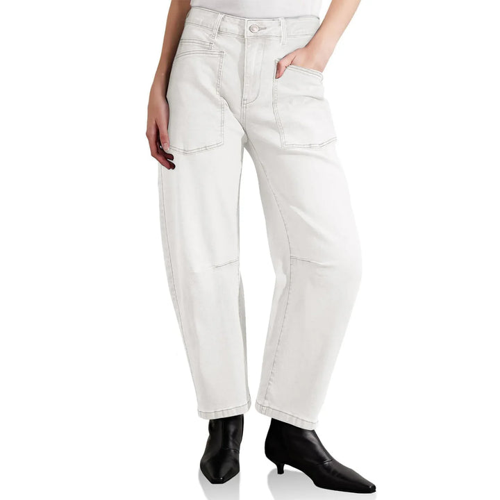 Duttini | Structured Barrel Jeans for Women in Denim
