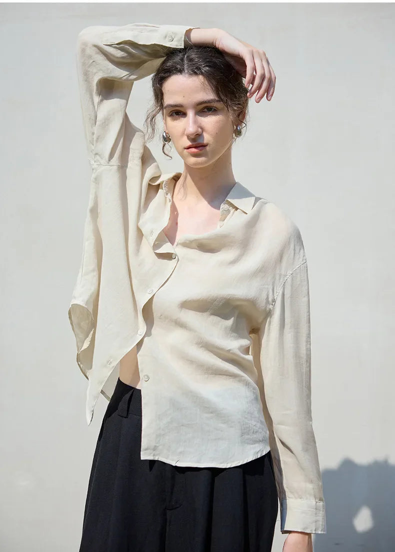 Duttini | Relaxed Ramie Button Down Shirt
