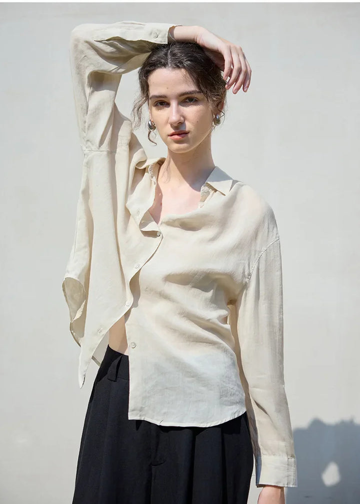 Duttini | Relaxed Ramie Button Down Shirt