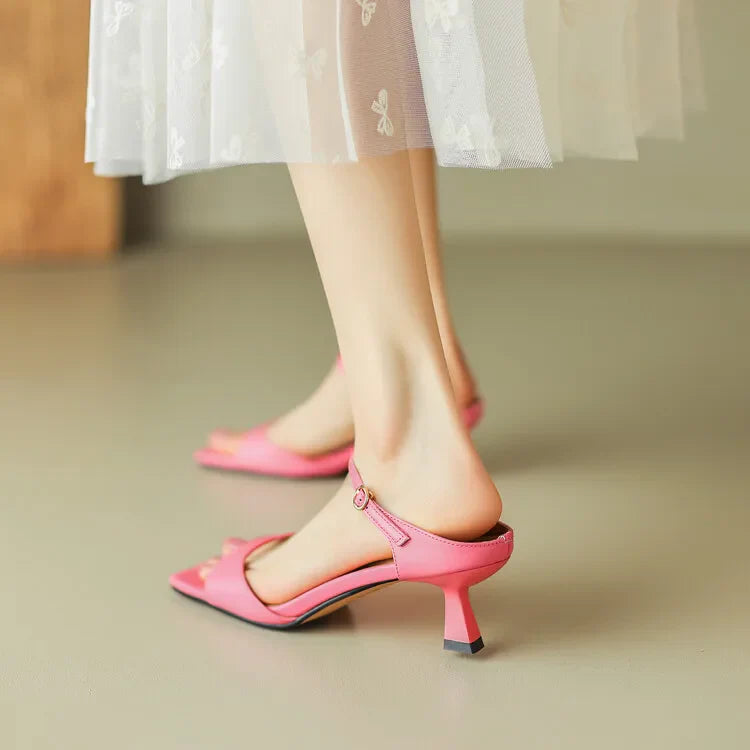 Duttini | Leather Heel Mules