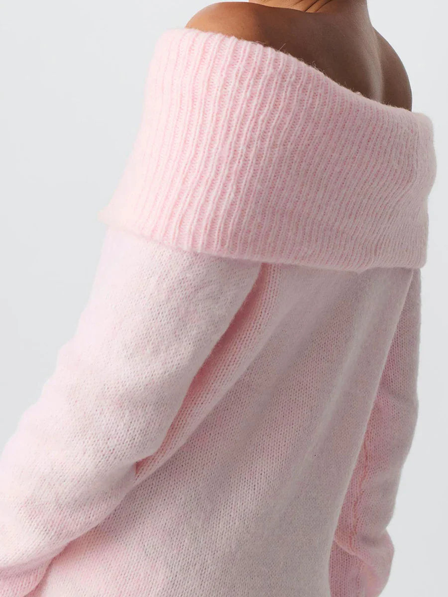 Duttini | Knit Top for Women in Soft Fabric, Relaxed Fit, Ivory