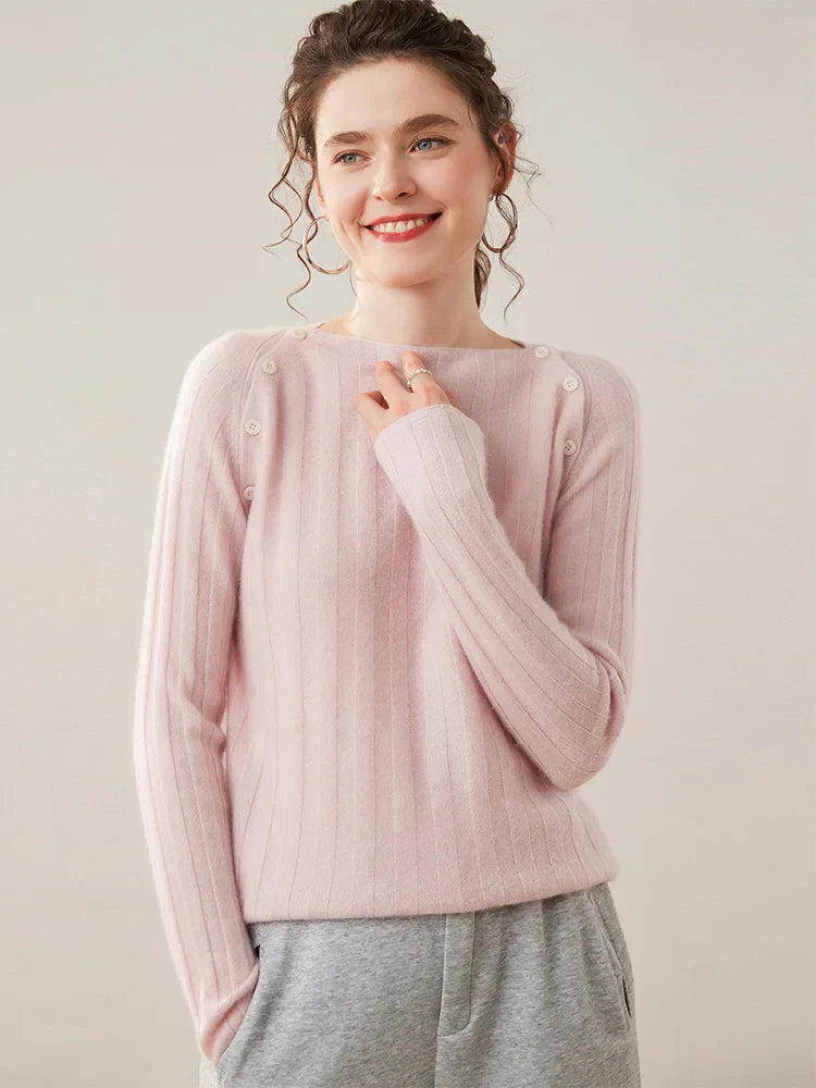 Duttini | Buttoned Cashmere Sweater