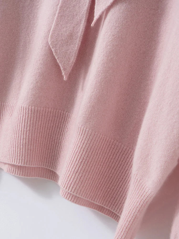 Duttini | Cashmere Pullover with Scarf Collar