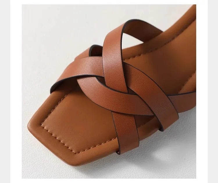 Duttini | Woven Slide Sandals