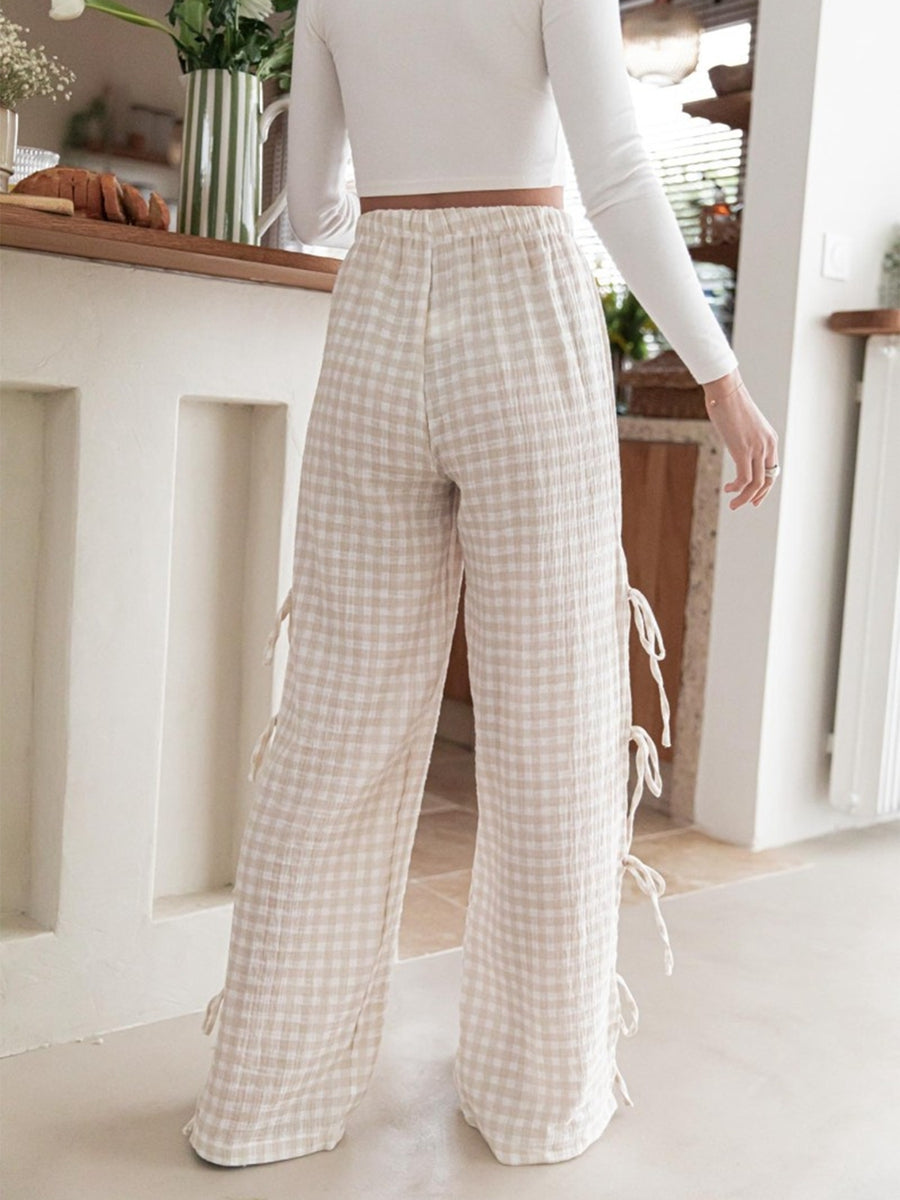 Duttini | Checkered Cotton Trousers