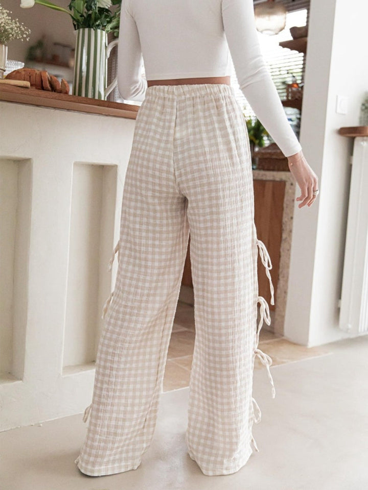 Duttini | Checkered Cotton Trousers