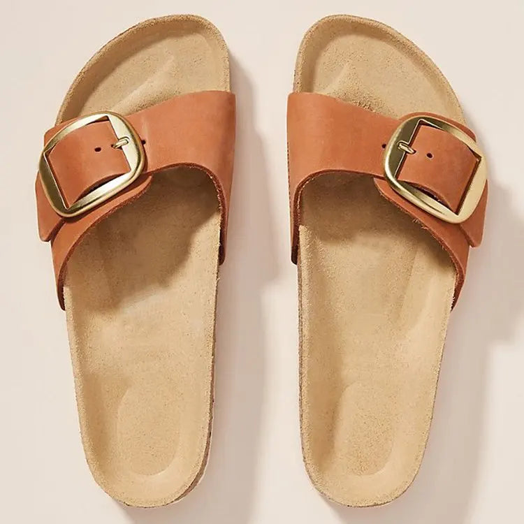 Duttini | Buckle Cork Slides