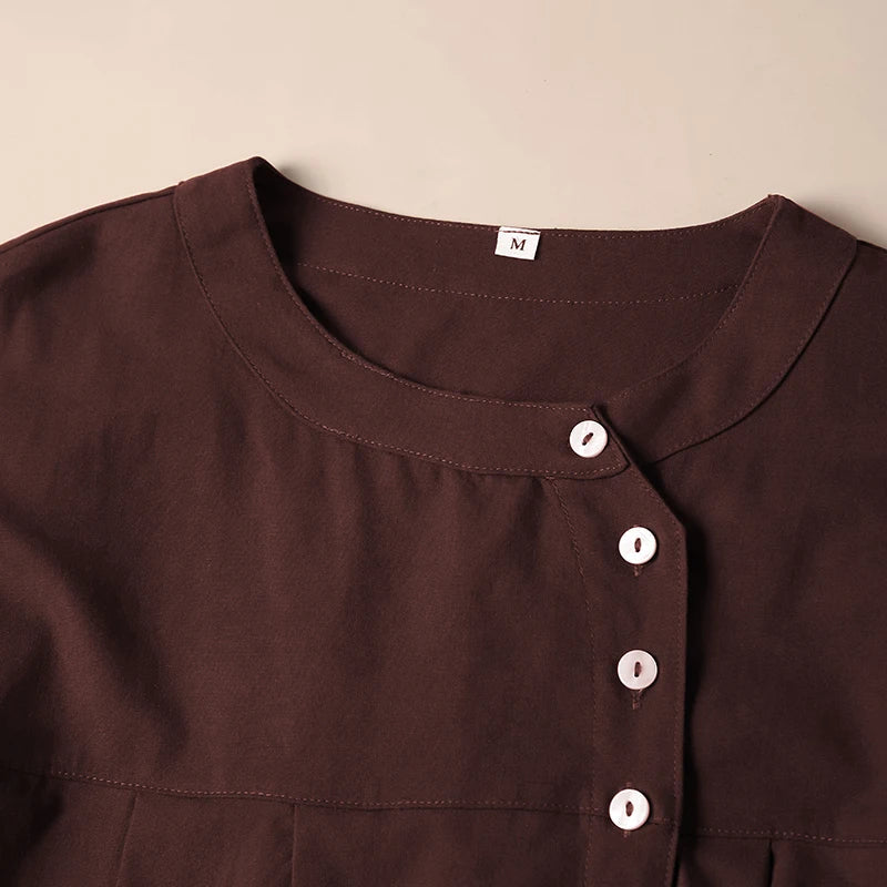 Duttini | Gathered Lantern Sleeve Blouse