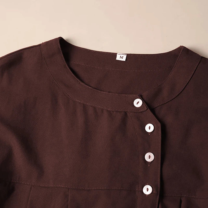 Duttini | Gathered Lantern Sleeve Blouse