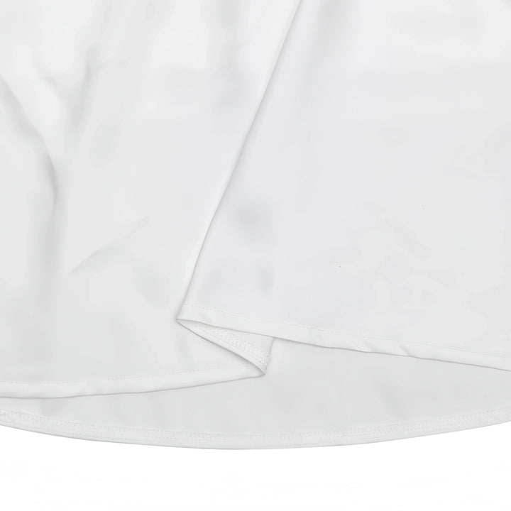 Duttini | Satin Long Sleeve Bell Cuff Top for Women in Elegant Style